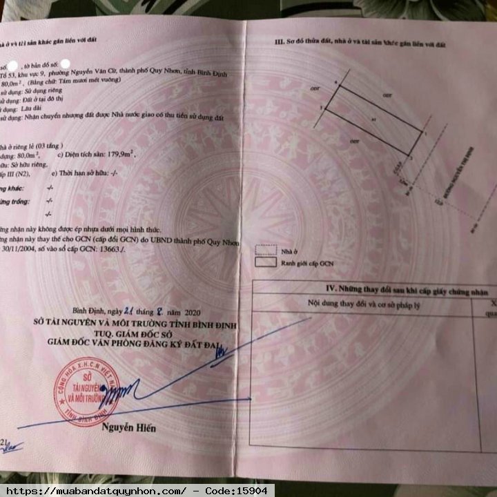 Bán nhà nhà mặt tiền đường Nguyễn Thị Định_P Nguyễn Văn Cừ_TP Quy Nhơn - Diện tích: 80m2 ngang 5m, diện tích sử dụng 180m2. - Kết cấu: nhà 3 tầng, đầy đủ công năng. - Vị trí: gần biển, khu sầm uất thuận tiện kinh doanh mua bán. - Pháp lý: sổ đỏ đã ốp tài Bán nhà nhà mặt tiền đường Nguyễn Thị Định_P Nguyễn Văn Cừ_TP Quy Nhơn - Diện tích: 80m2 ngang 5m, diện tích sử dụng 180m2. - Kết cấu: nhà 3 tầng, đầy đủ công năng. - Vị trí: gần biển, khu sầm uất thuận tiện kinh doanh mua bán. - Pháp lý: sổ đỏ đã ốp tài