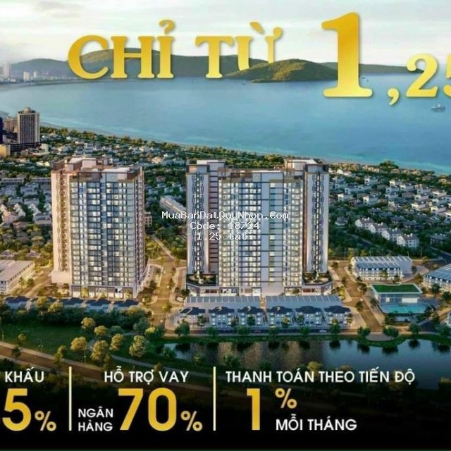 Căn hộ biển 9x quy nhơn chỉ từ 1,25tỷ căn