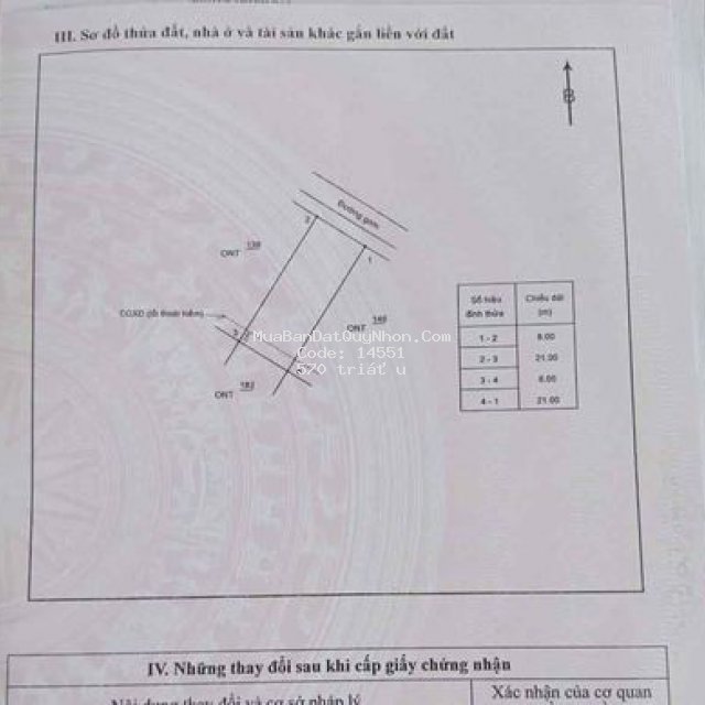 Chính chủ bán đất mặt tiền tỉnh lộ 634 phù cát