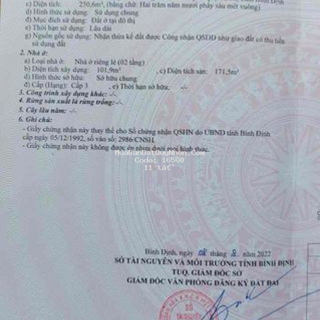 Chính chủ cần bán nhà trung tâm thành phố quy nhơn Chính chủ cần bán nhà trung tâm thành phố quy nhơn