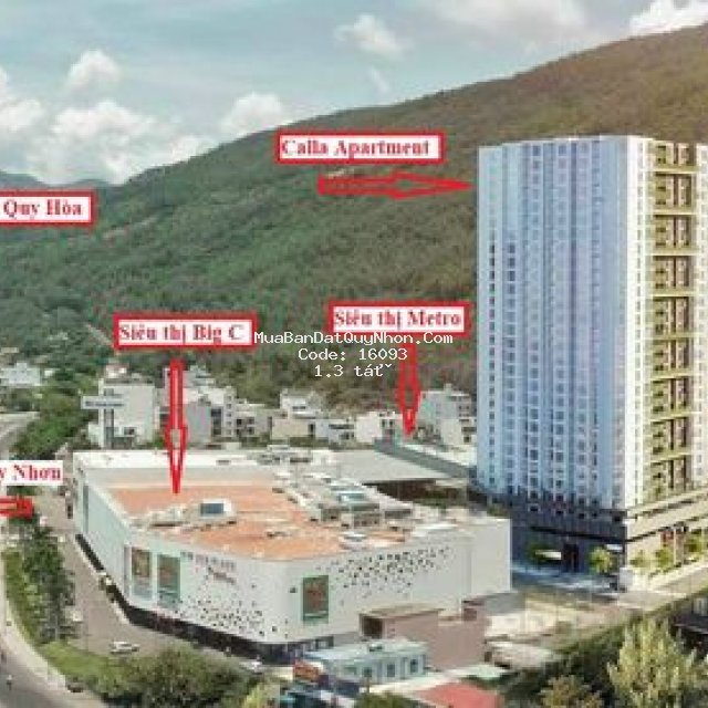 Chung cư calla quy nhơn, ngay big c - bến xe qn