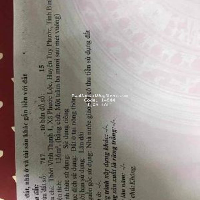 đất nguyễn huệ - vinh thạnh 1. phước lộc. đường 14