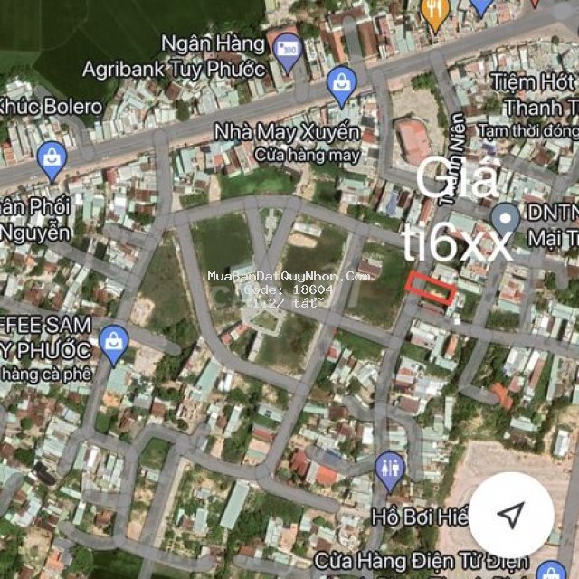 đất tt tuy phước chính chủ cần bán