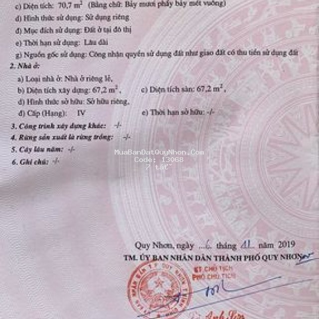 Nhà cấp 4, khu đường bàu sen