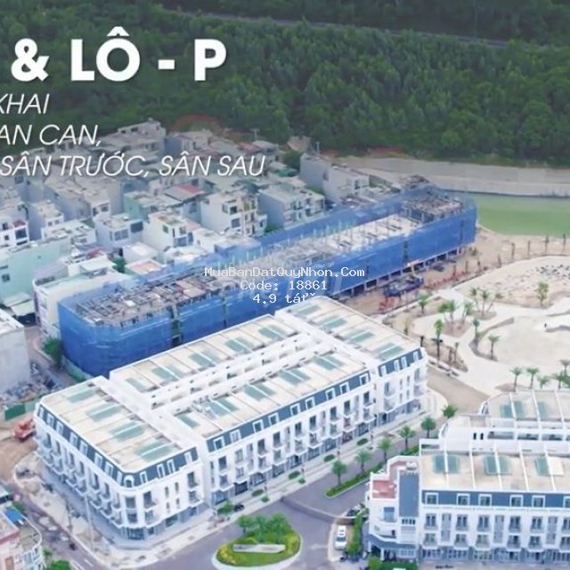 Nhà phố mặt tiền ngay trung tâm quy nhơn giá 4ty9