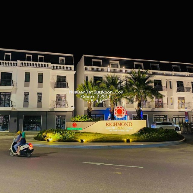 Nhà phố richmond quy nhơn 1 trệt 3 lầu giá 6.5 tỷ