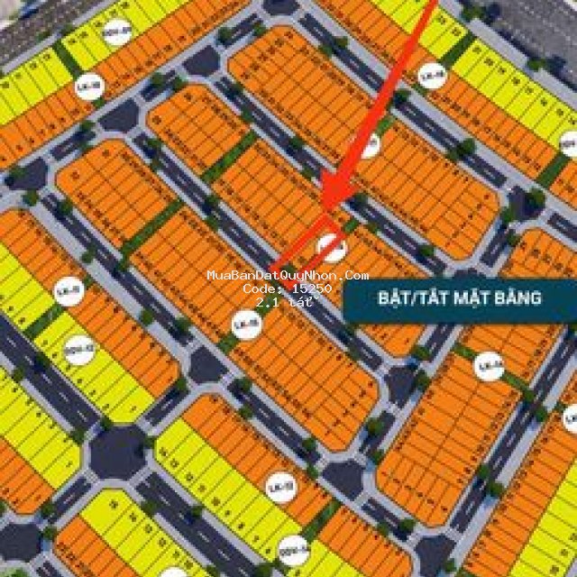 Sang lại lô lk16-10 pk4 dự án nhơn hội newcity