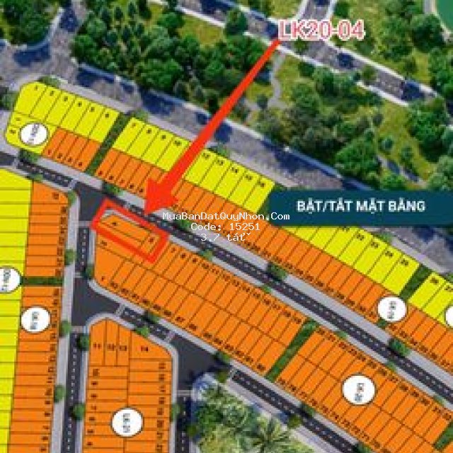Sang nhượng lô góc lk20-04 pk2 nhơn hội newcity