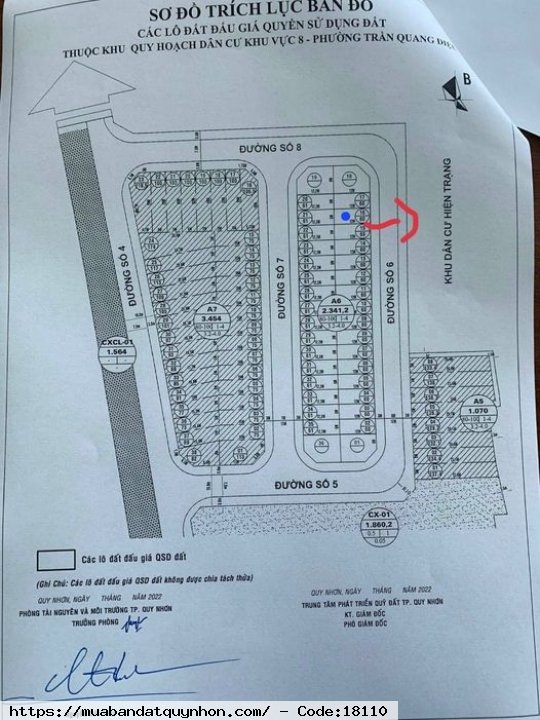 Sang phiếu lô đất 16 ngay ngã 3 phú tài p Trần Quang Diệu- Quy Nhơn - Diện tích 60m2( 5x12) - Giá 1 tỷ 290 tr thương lượng 