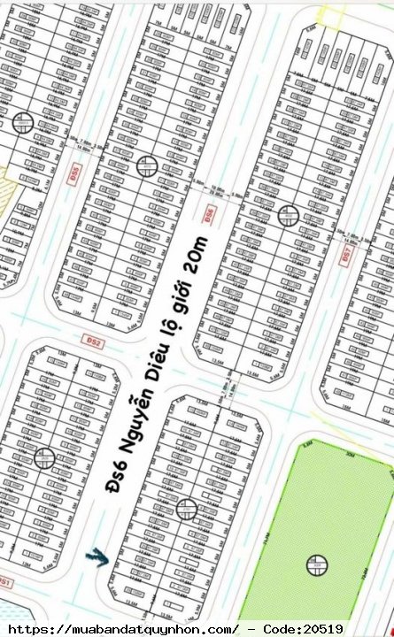 Bán lô đất dt 87.5m2 đường chính Nguyễn Diêu, trước chung cư Ecohome Nhơn Bình,Quy Nhơn - Giá chỉ : 2 tỷ 150 triệu