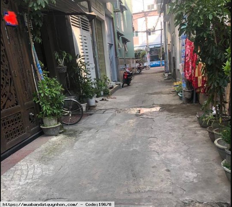 Bán nhà hẻm Ô tô P- Quang Trung_Quy Nhơn - Diện tích: 53,6m2 ,  3pn , 2wc, gần chợ khu 6 - Giá 3,2 tỷ
