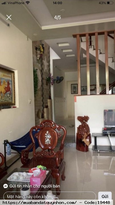 Bán nhà mặt tiền Lê Thanh Nghị  khu Hà thanh 1 - TP Quy Nhơn - Diện tích: 85m2 - Kết cấu 3 mê - Giá : 5,5 tỷ