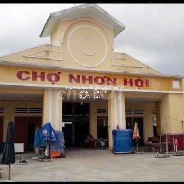 Bán đất 100m2 mặt tiền đường ds28 chợ, nhơn hội, quy nhơn