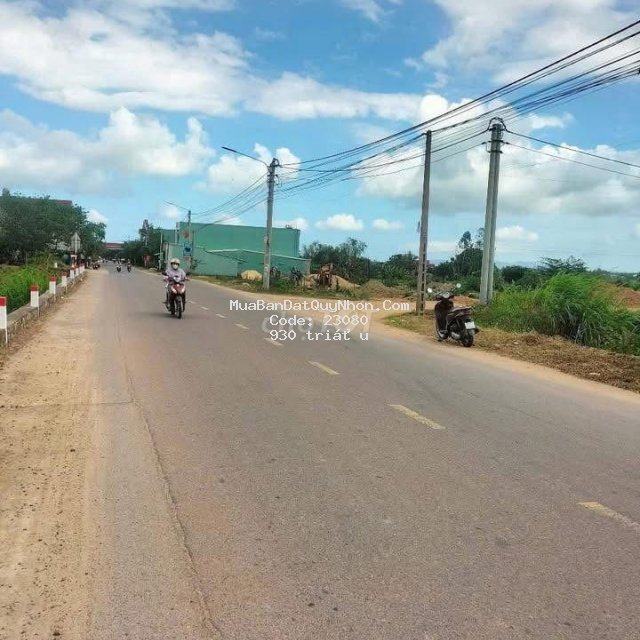 Bán đất mặt tiền đường nhựa 15m khu dân cư an cửu tuy phước
