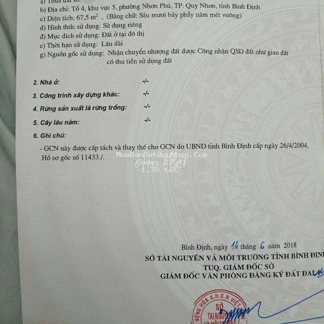 Bán lô đất hẻm đường hùng vương, chỗ sáu câu cá, phường nhơn phú Bán lô đất hẻm đường hùng vương, chỗ sáu câu cá, phường nhơn phú