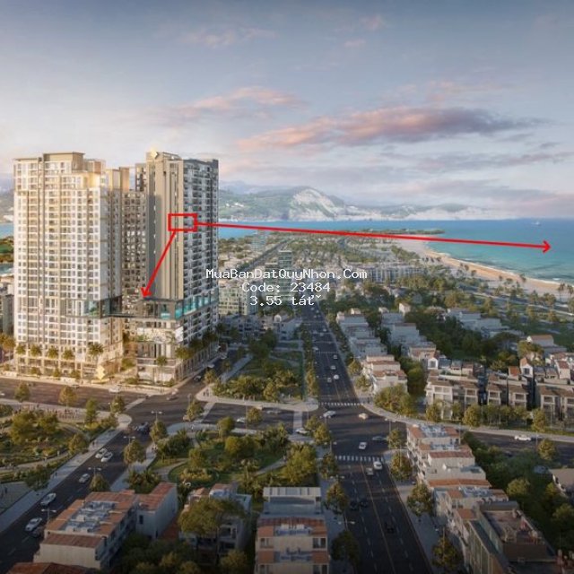 Căn góc 2pn tầng 20 simona heights 65m² - view biển & thành phố