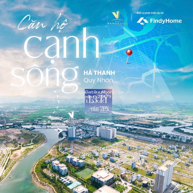 Giỏ hàng cđt vina2 panorama - căn 2pn view sông hà thanh chỉ 1,3 tỷ
