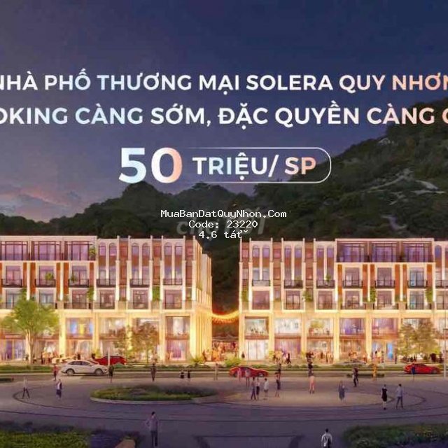 🔥 mở bán nhà phố solera quy nhơn–booking càng sớm, đặc quyền càng cao