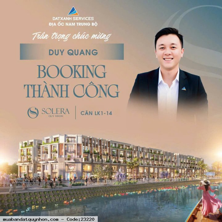 SOLERA QUY NHƠN - SỞ HỦU NGAY TRƯỚC KHI GIÁ TĂNG ĐỢT TIẾP THEO