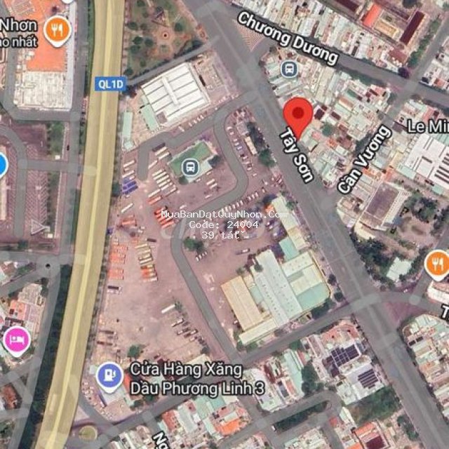 Bán 2 căn nhà liền kề đối diện bến xe quy nhơn, 210, 208 đường tây son