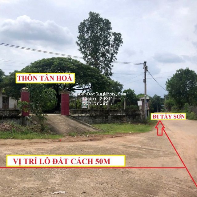 Bán đất cát tân - phù cát. cách tt ngô mây 1km. sổ đỏ có thổ cư.