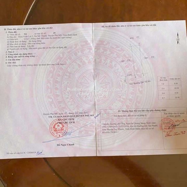 Bán nhanh lô đất ngay chợ vĩnh lợi 2,mỹ thành phù mỹ, bình định Bán nhanh lô đất ngay chợ vĩnh lợi 2,mỹ thành phù mỹ, bình định