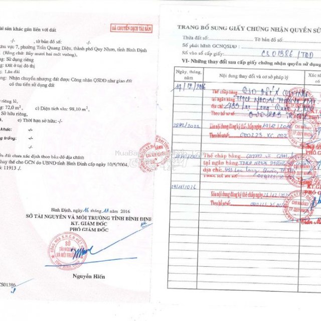 Cần bán nhà 31 văn tiến dũng - quy nhơn - bình định