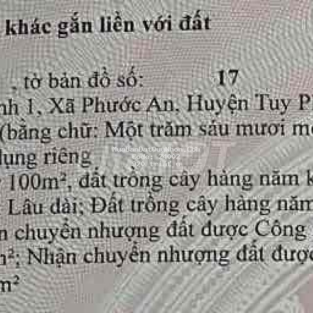 [chính chủ] bán đất đẹp – 161m2, ngọc thạnh 1, bình định(đã có sổ)
