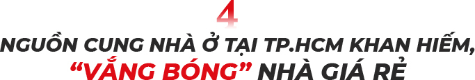 Khang hiếm nguồn cung nhà giá rẻ tại HCM