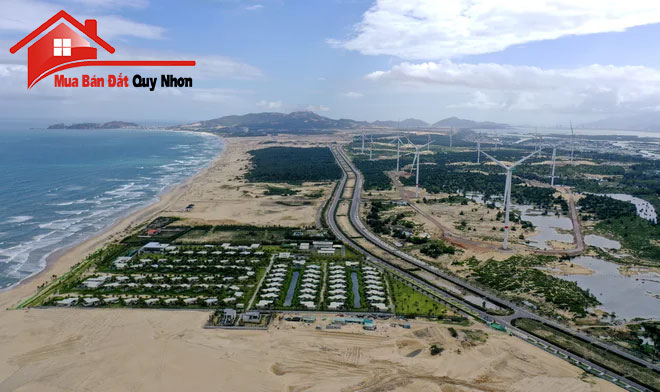 Khu resort Maia đạt chuẩn 5 sao nằm gần cánh đồng quạt gió quy nhon bên bờ biển huyện Phù Cát, tỉnh Bình Định